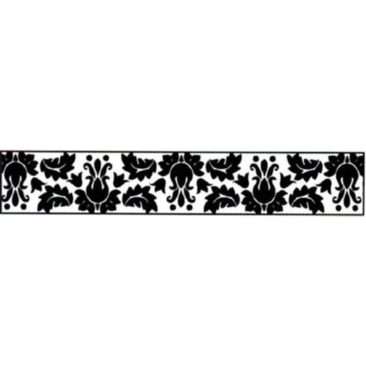 Sheer Flower Damask Ribbon