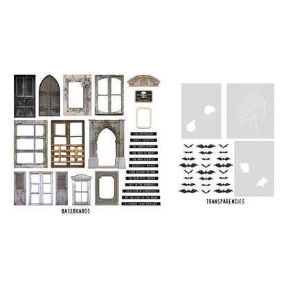 Tim Holtz Baseboards & Transparencies Halloween