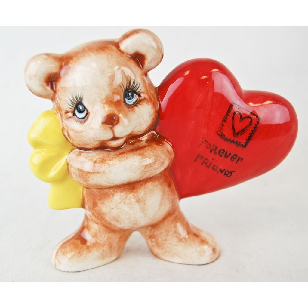 Bear Plain with Heart on Left Box Quantity 6