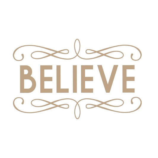 Believe Holiday Glimmer Plate