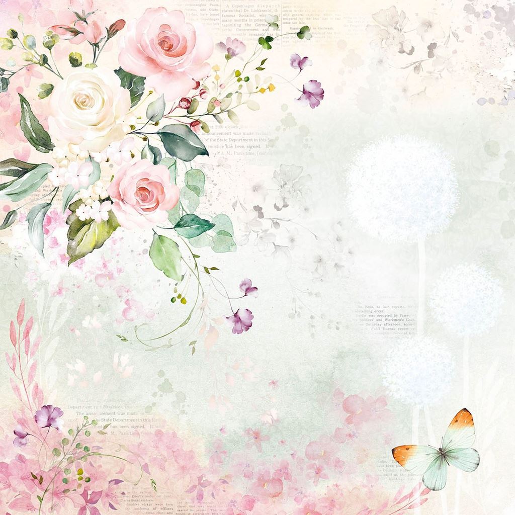 Ciao Bella Blooming 12inc x 12inc Paper Pad