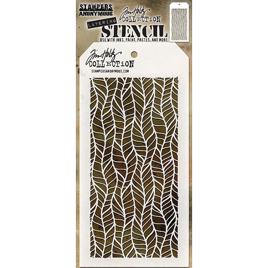 Tim Holtz Layering Stencil: Feather