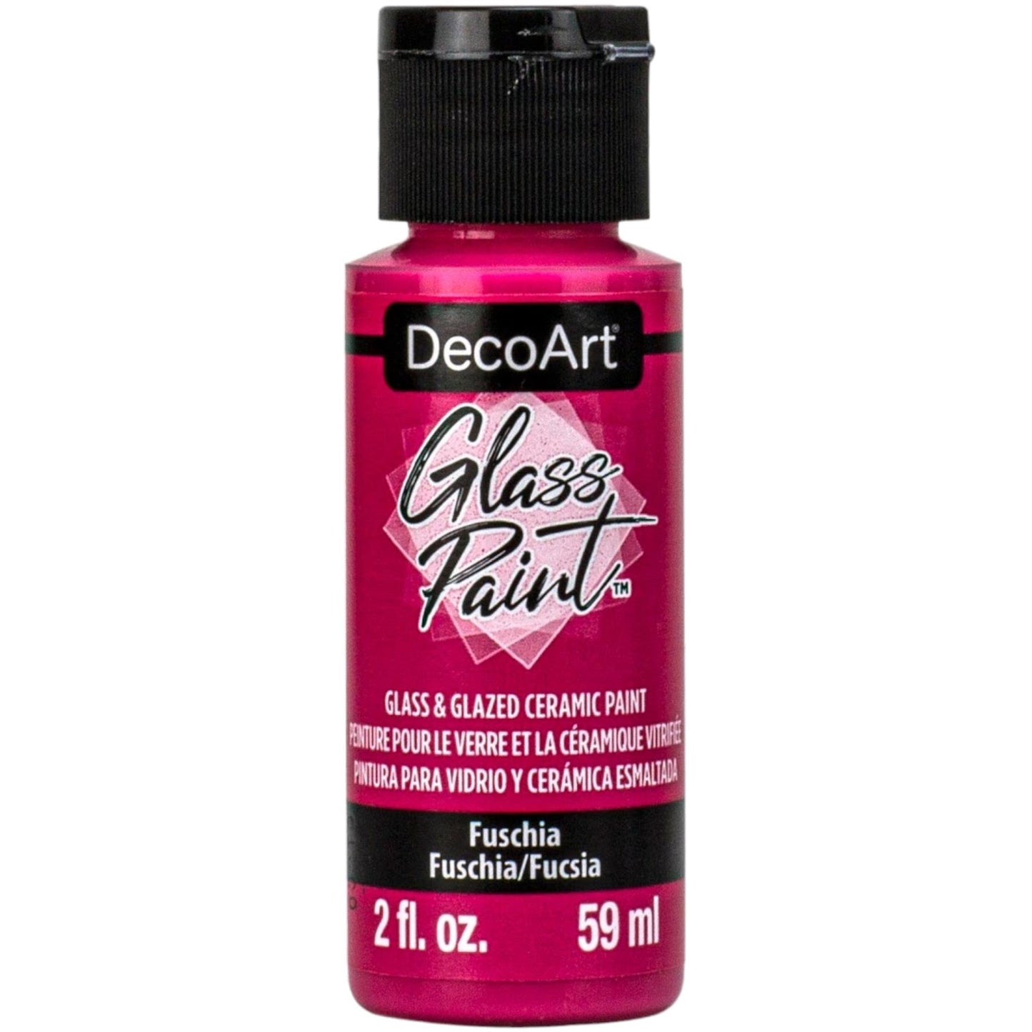 Fuchsia Glass Paint - 2Oz.