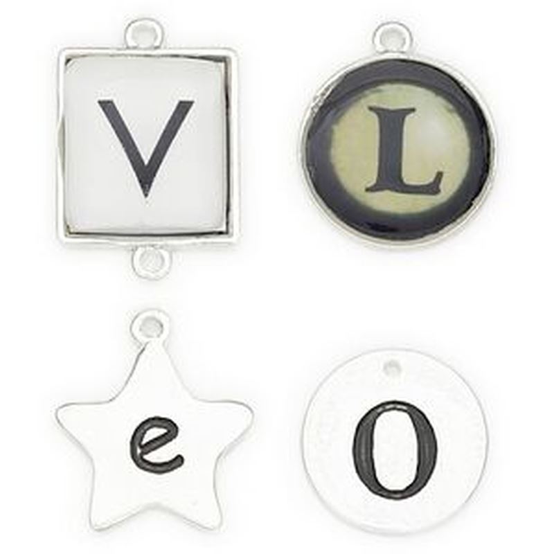 Tk Charm Metal Word Love Sil