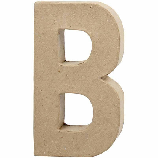 Letter B - 20.5cm - Single Paper m√¢ch√©