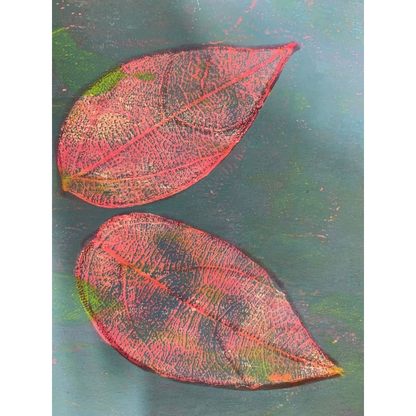 Gelli Arts Leaf printing kit