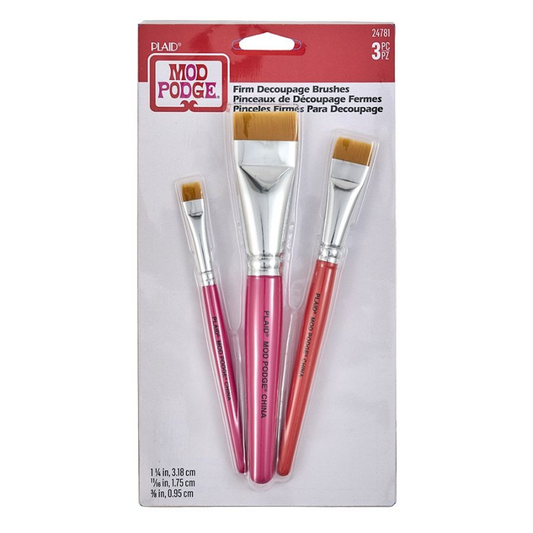 Mod Podge Decoupage Brush Set 3 Piece