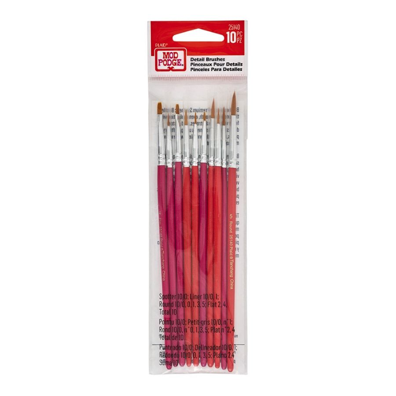 Mod Podge Detail Brush Set (10 Piece)