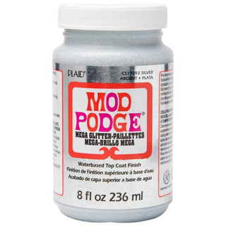 Mod Podge – Mega Glitter – Silver – 8 oz