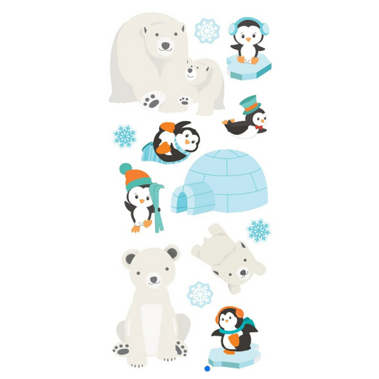 Paper House Productions - Polar Animals 3D Puffy Stickers