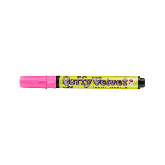 Puffy Velvet Marker - Fluorescent Pink