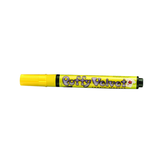 Puffy Velvet Marker - Fluorescent Yellow