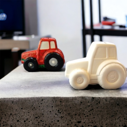 Tractor Money Box – Bisque Blanks – Box of 6