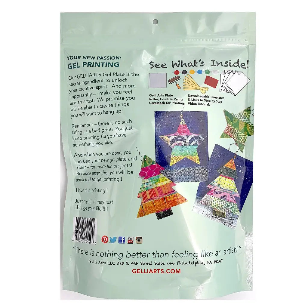 Gelli Arts® Christmas Card Kit