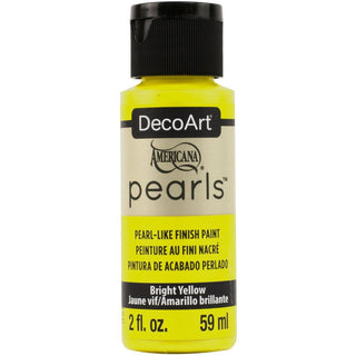 DecoArt Bright Yellow Americana Pearls - 2oz