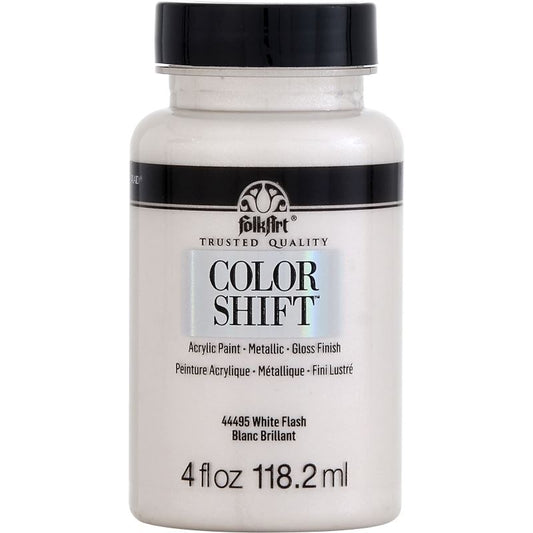 WHITE FLASH FOLKART COLOR SHIFT - 4 OZ