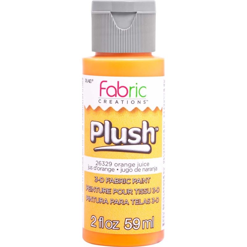 Orange juice Plush 3D Fabric Paint 2oz