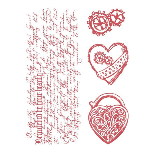 Heart Locket Stamp Set (4pc)