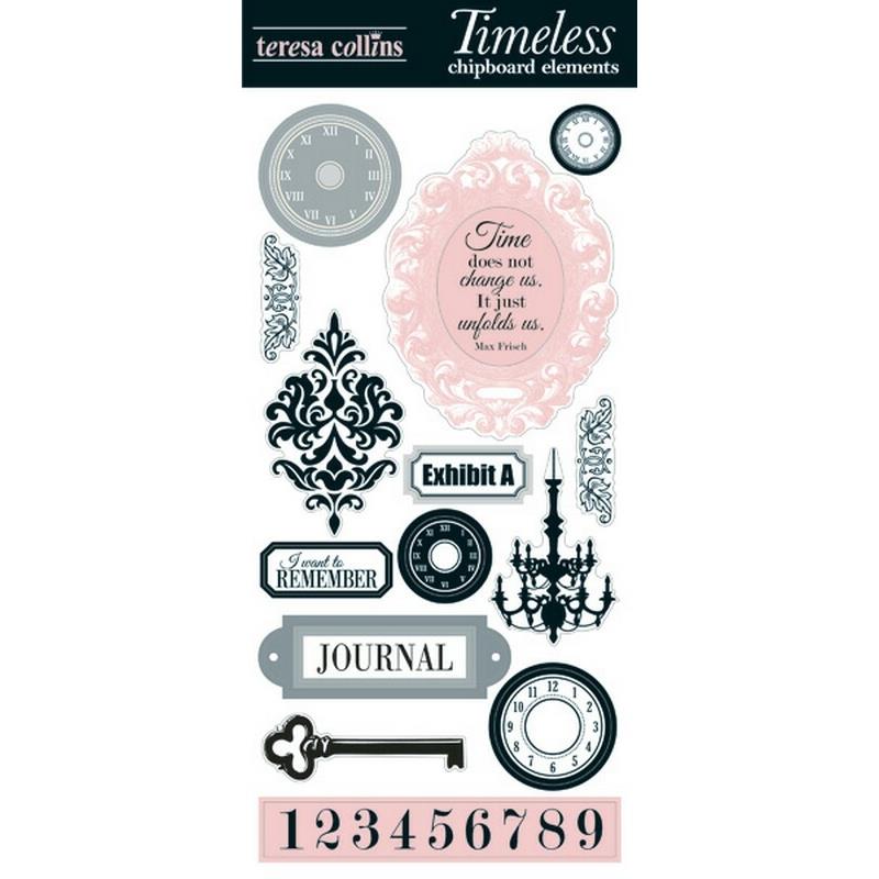 Timeless: Chipboard Elements Sold in singles