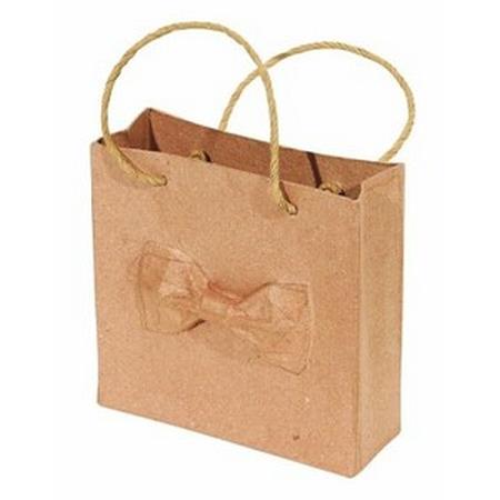 Bag with knot ribbon relief