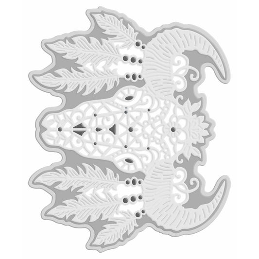 SD Decorative Bull Skull Sweet Dixie Cutting Die