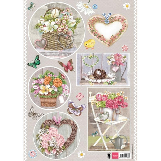 Country style - Hearts Sold in Packs of 10's