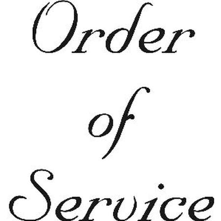 Order Of Service