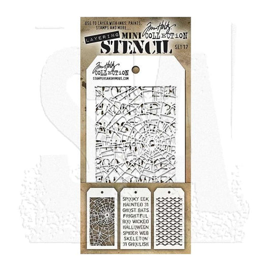 Tim Holtz - Mini Stencil Set 17