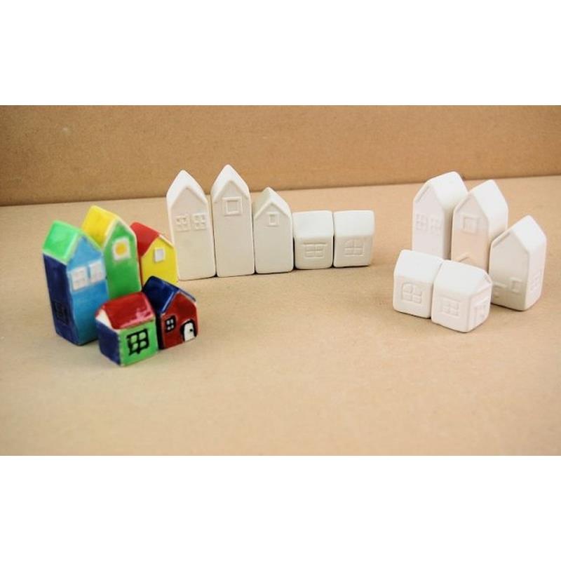 Miniature House Set Box Quantity 3 sets of 5