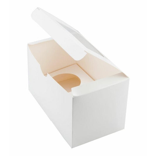 One White Cupcake Box