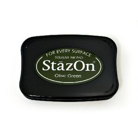 Olive Green StazOn On Pad