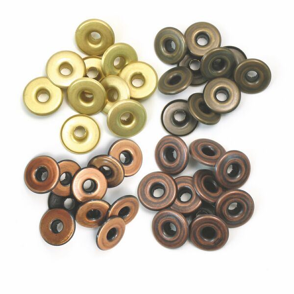 Wide Eyelets Copper Warm Metal Sold in Singles