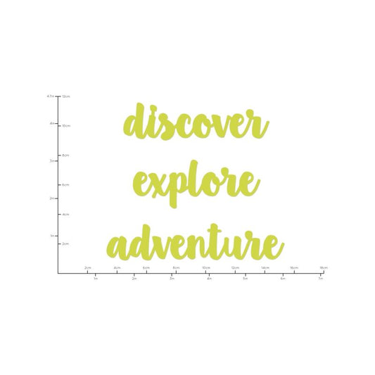 Decorative Die Adventure Words