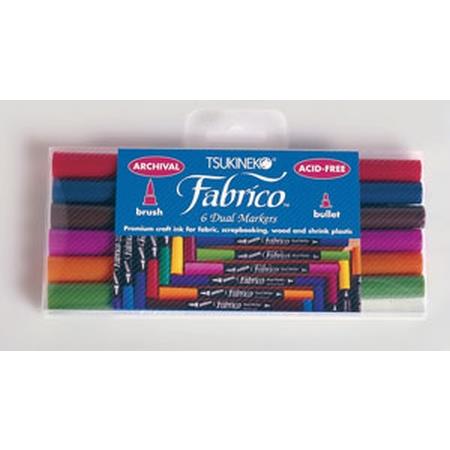 Fabrico Dual Marker 6 Colour Set