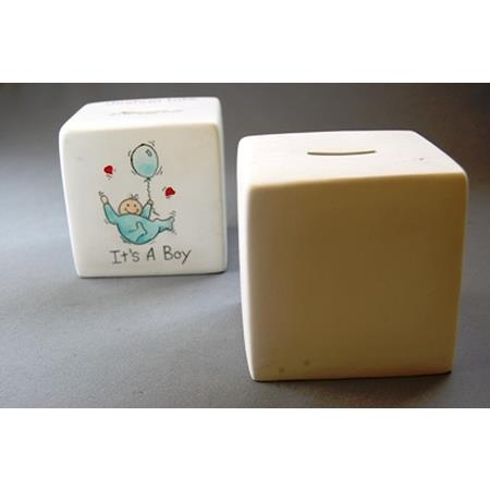 Square Cube Money Box 6 Pieces