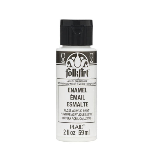 Clear Medium FolkArt Enamels 2oz