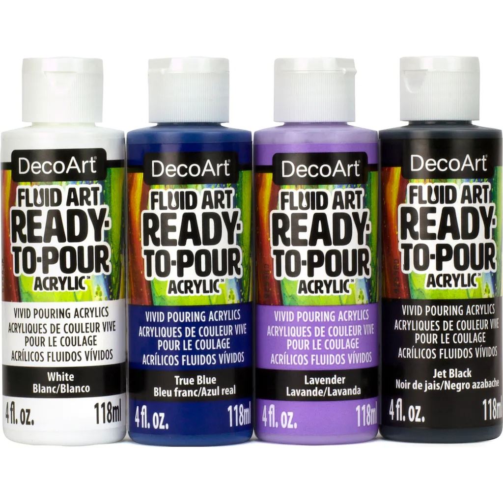 4 Colour Fluid Art Galactic Pouring Value Set