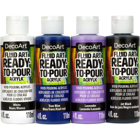 4 Colour Fluid Art Galactic Pouring Value Set