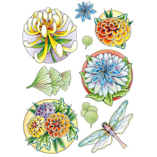 MRJ Clear Stamps Flowers
