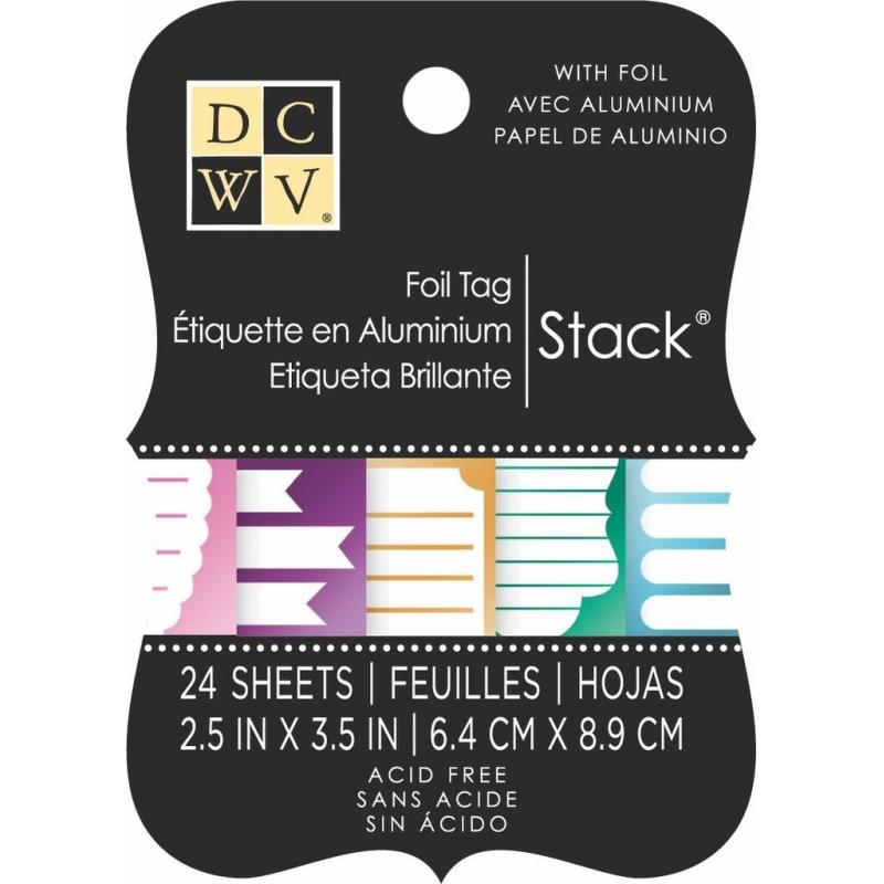 2X3 Foil Cardstock Tag Stack