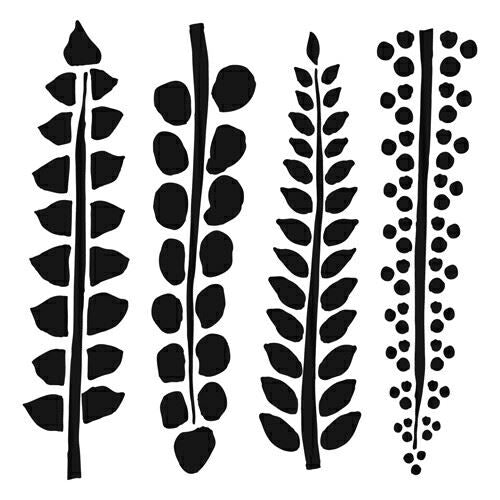 6x6 Stencil Four Ferns