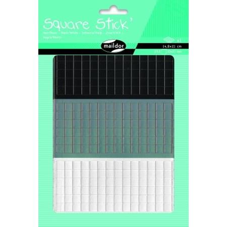 Square Stick Black/White 1cm