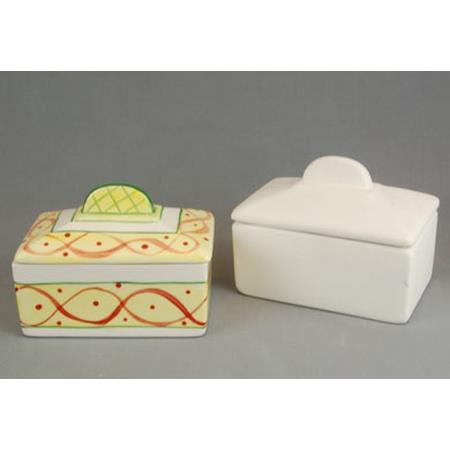 Butter Dish Oblong with Lid Box Quantity 6