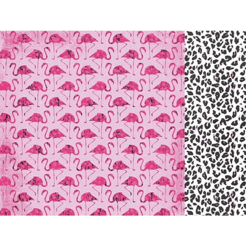 12x12 Scrapbook Paper-Flamingo Sold in Packs of 10 Sheets