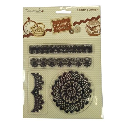 C/S A5 LACE & DOILY Clear Stamp