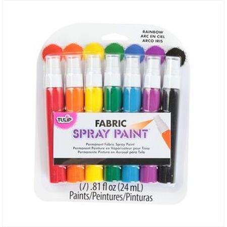Tulip Rainbow Spray Mini Pump Fabric Paint 7 Pack