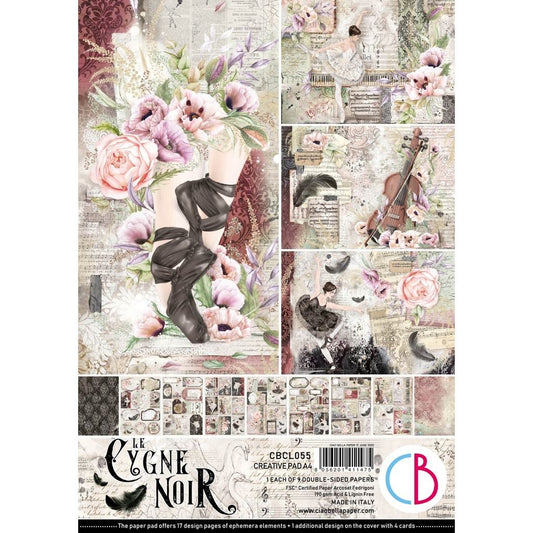 Cygne Noir (Black Swan) Creative Pad A4 9/Pack