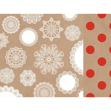 12x12 Scrapbook Paper Doilies Sold in Packs of 10 Sheets