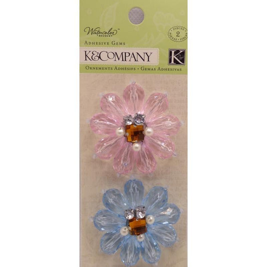 Watercolour Floral Beaded Adhesives