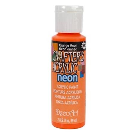 Orange Neon Crafters Acrylic